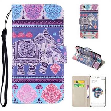 Totem Elephant PU Leather Wallet Phone Case Cover for Xiaomi Redmi 5A