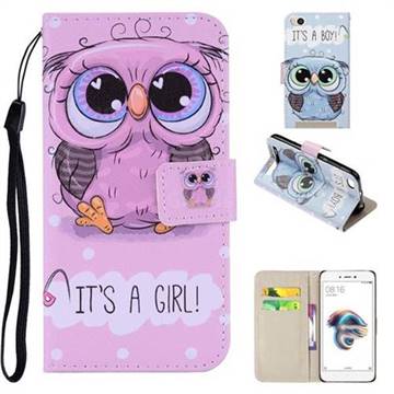 Lovely Owl PU Leather Wallet Phone Case Cover for Xiaomi Redmi 5A
