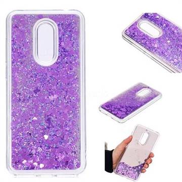 Glitter Sand Mirror Quicksand Dynamic Liquid Star TPU Case for Mi Xiaomi Redmi 5 Plus - Purple