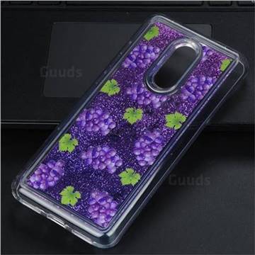 Purple Grape Glassy Glitter Quicksand Dynamic Liquid Soft Phone Case for Mi Xiaomi Redmi 5 Plus