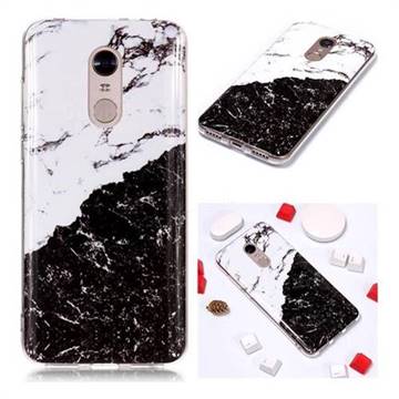 Black and White Soft TPU Marble Pattern Phone Case for Mi Xiaomi Redmi 5 Plus