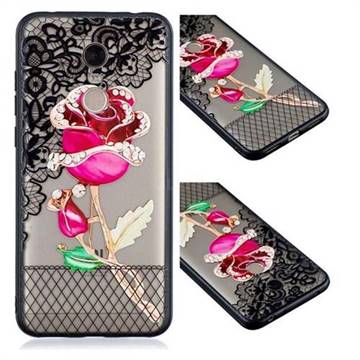 Rose Lace Diamond Flower Soft TPU Back Cover for Mi Xiaomi Redmi 5 Plus