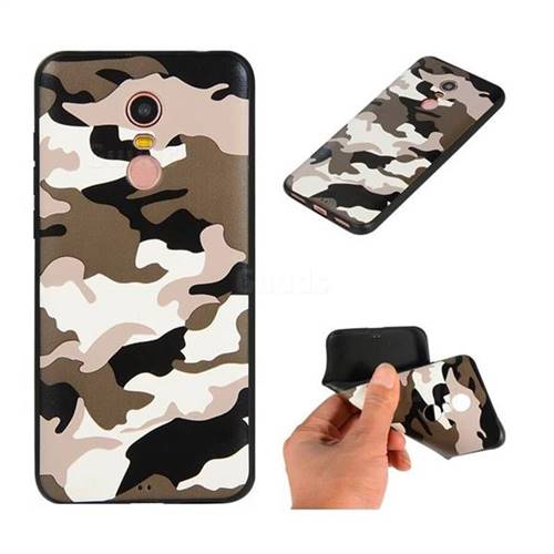 Camouflage Soft TPU Back Cover for Mi Xiaomi Redmi 5 Plus - Black White