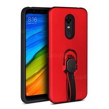 Raytheon Multi-function Ribbon Stand Back Cover for Mi Xiaomi Redmi 5 Plus - Red