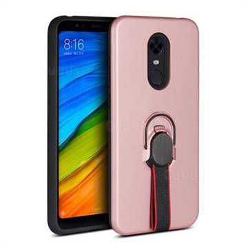 Raytheon Multi-function Ribbon Stand Back Cover for Mi Xiaomi Redmi 5 Plus - Rose Gold