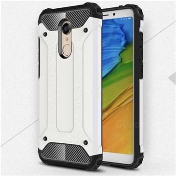 King Kong Armor Premium Shockproof Dual Layer Rugged Hard Cover for Mi Xiaomi Redmi 5 Plus - White