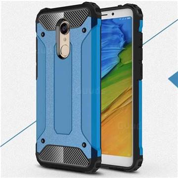 King Kong Armor Premium Shockproof Dual Layer Rugged Hard Cover for Mi Xiaomi Redmi 5 Plus - Sky Blue