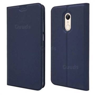 Ultra Slim Card Magnetic Automatic Suction Leather Wallet Case for Mi Xiaomi Redmi 5 Plus - Royal Blue
