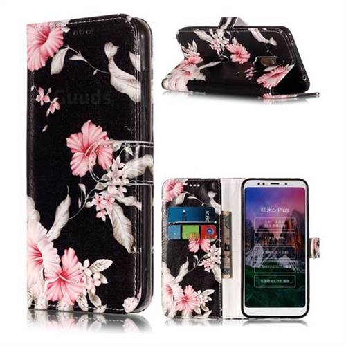 Azalea Flower PU Leather Wallet Case for Mi Xiaomi Redmi 5 Plus