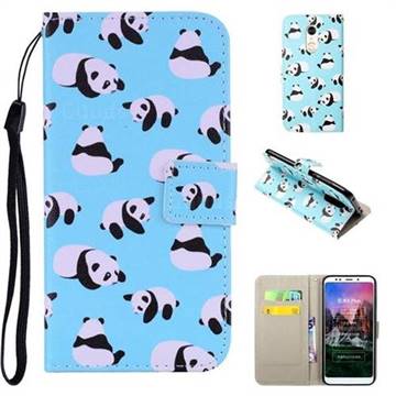 Panda PU Leather Wallet Phone Case Cover for Mi Xiaomi Redmi 5 Plus