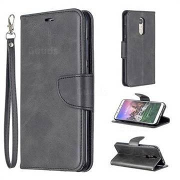 Classic Sheepskin PU Leather Phone Wallet Case for Mi Xiaomi Redmi 5 Plus - Black
