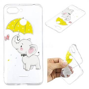 Umbrella Elephant Super Clear Soft TPU Back Cover for Mi Xiaomi Redmi 6
