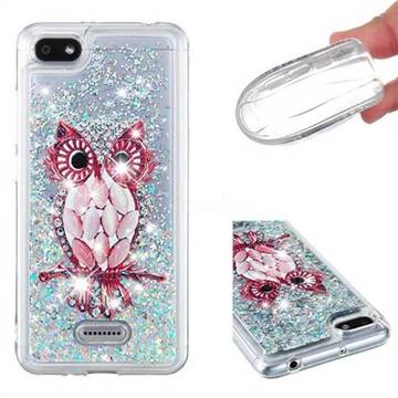 Seashell Owl Dynamic Liquid Glitter Quicksand Soft TPU Case for Mi Xiaomi Redmi 6