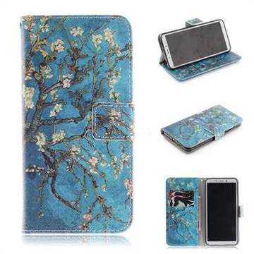 Apricot Tree PU Leather Wallet Case for Mi Xiaomi Redmi 6