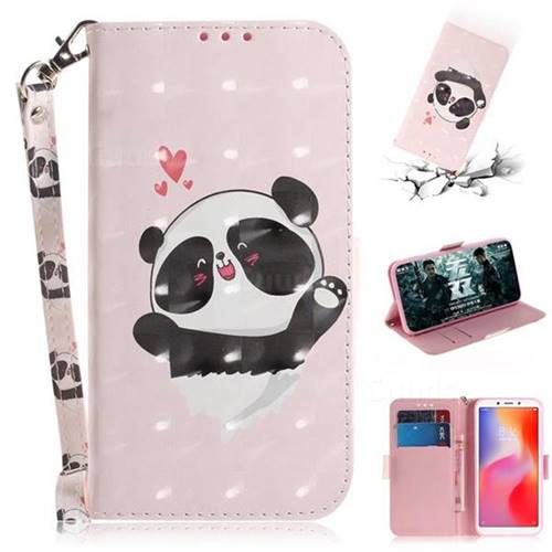 Heart Cat 3D Painted Leather Wallet Phone Case for Mi Xiaomi Redmi 6