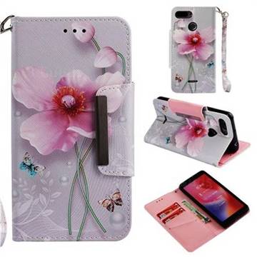 Pearl Flower Big Metal Buckle PU Leather Wallet Phone Case for Mi Xiaomi Redmi 6