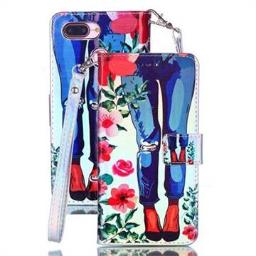 Jeans Flower Blue Ray Light PU Leather Wallet Case for Mi Xiaomi Redmi 6