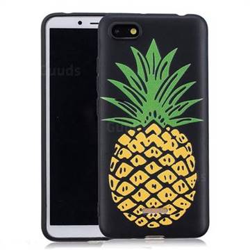 Big Pineapple 3D Embossed Relief Black Soft Back Cover for Mi Xiaomi Redmi 6A
