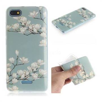 Magnolia Flower IMD Soft TPU Cell Phone Back Cover for Mi Xiaomi Redmi 6A