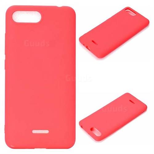 Candy Soft Silicone Protective Phone Case for Mi Xiaomi Redmi 6A - Red
