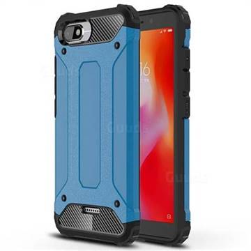King Kong Armor Premium Shockproof Dual Layer Rugged Hard Cover for Mi Xiaomi Redmi 6A - Sky Blue
