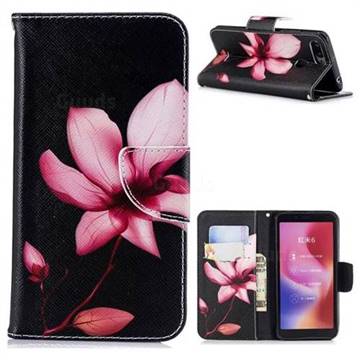 Lotus Flower Leather Wallet Case for Mi Xiaomi Redmi 6A