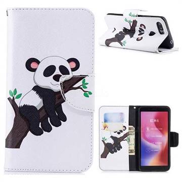 Tree Panda Leather Wallet Case for Mi Xiaomi Redmi 6A