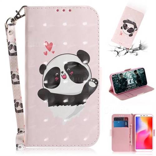 Heart Cat 3D Painted Leather Wallet Phone Case for Mi Xiaomi Redmi 6A