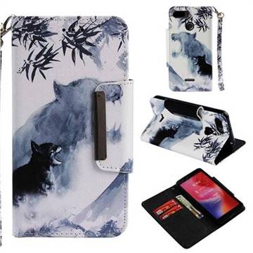 Target Tiger Big Metal Buckle PU Leather Wallet Phone Case for Mi Xiaomi Redmi 6A