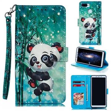 Cute Panda 3D Painted Leather Phone Wallet Case for Mi Xiaomi Redmi 6A