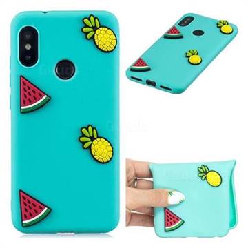 Watermelon Pineapple Soft 3D Silicone Case for Xiaomi Mi A2 Lite (Redmi 6 Pro)
