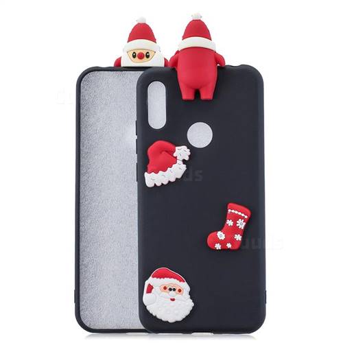Black Santa Claus Christmas Xmax Soft 3D Silicone Case for Xiaomi Mi A2 Lite (Redmi 6 Pro)