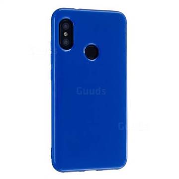 2mm Candy Soft Silicone Phone Case Cover for Xiaomi Mi A2 Lite (Redmi 6 Pro) - Navy Blue