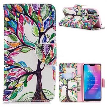 The Tree of Life Leather Wallet Case for Xiaomi Mi A2 Lite (Redmi 6 Pro)