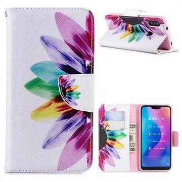Seven-color Flowers Leather Wallet Case for Xiaomi Mi A2 Lite (Redmi 6 Pro)