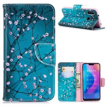 Blue Plum Leather Wallet Case for Xiaomi Mi A2 Lite (Redmi 6 Pro)