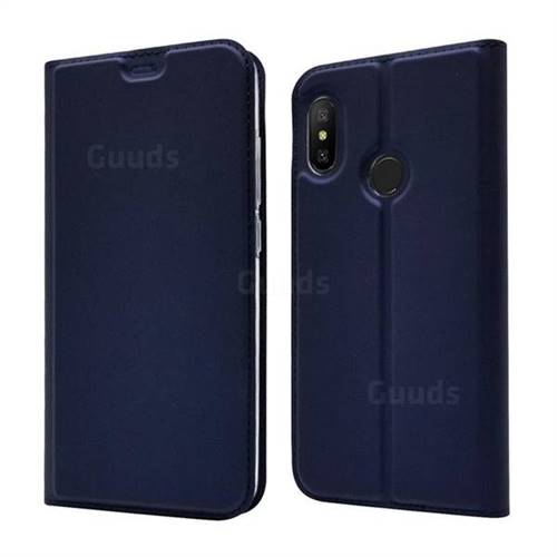 Ultra Slim Card Magnetic Automatic Suction Leather Wallet Case for Xiaomi Mi A2 Lite (Redmi 6 Pro) - Royal Blue