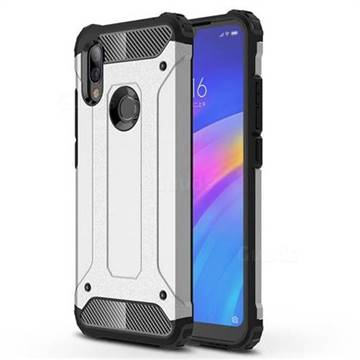 King Kong Armor Premium Shockproof Dual Layer Rugged Hard Cover for Mi Xiaomi Redmi 7 - White