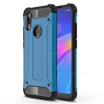 King Kong Armor Premium Shockproof Dual Layer Rugged Hard Cover for Mi Xiaomi Redmi 7 - Sky Blue