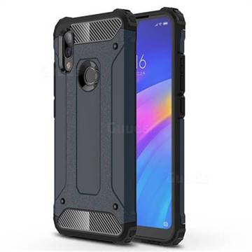 King Kong Armor Premium Shockproof Dual Layer Rugged Hard Cover for Mi Xiaomi Redmi 7 - Navy