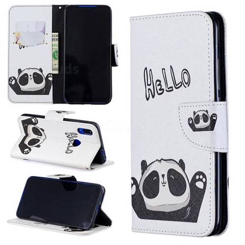 Hello Panda Leather Wallet Case for Mi Xiaomi Redmi 7