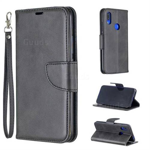Classic Sheepskin PU Leather Phone Wallet Case for Mi Xiaomi Redmi 7 - Black