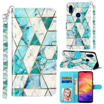 Stitching Marble 3D Leather Phone Holster Wallet Case for Mi Xiaomi Redmi 7