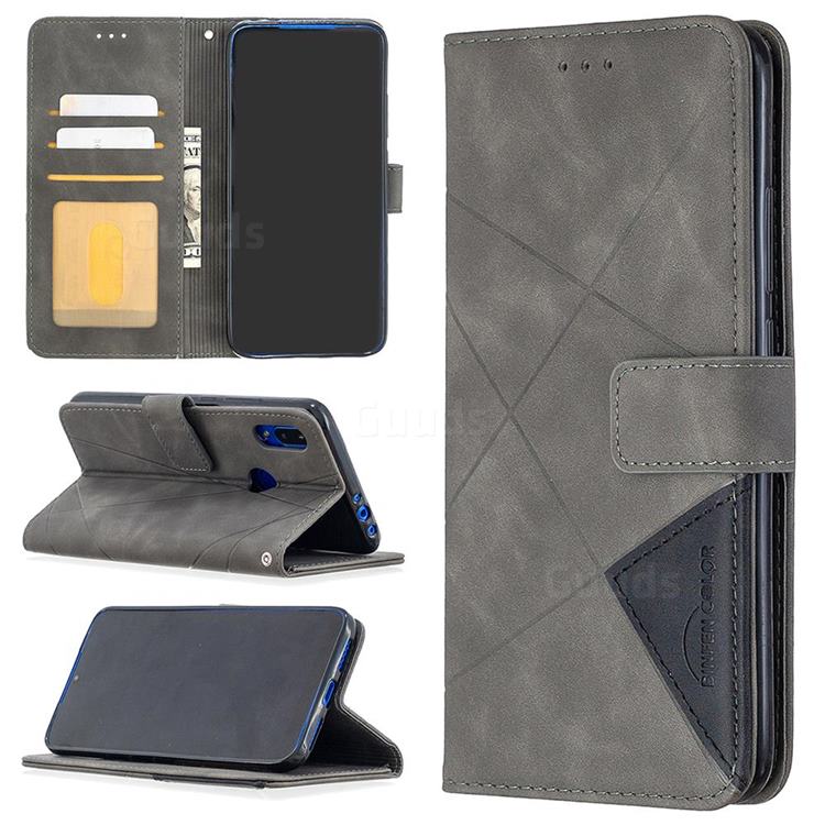 Binfen Color BF05 Prismatic Slim Wallet Flip Cover for Mi Xiaomi Redmi 7 - Gray