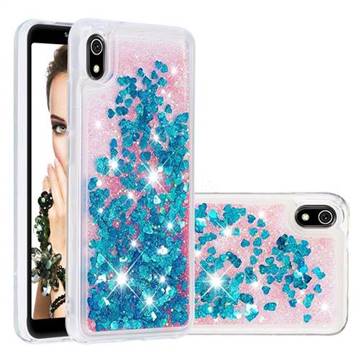 Dynamic Liquid Glitter Quicksand Sequins TPU Phone Case for Mi Xiaomi Redmi 7A - Blue