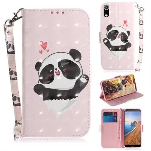Heart Cat 3D Painted Leather Wallet Phone Case for Mi Xiaomi Redmi 7A