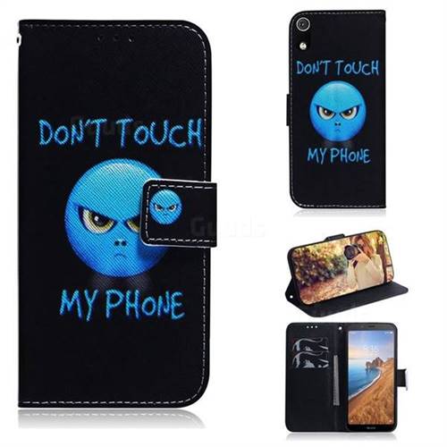 Not Touch My Phone PU Leather Wallet Case for Mi Xiaomi Redmi 7A
