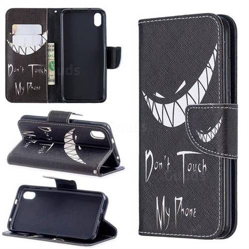 Crooked Grin Leather Wallet Case for Mi Xiaomi Redmi 7A