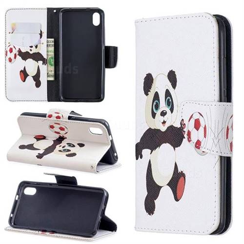 Football Panda Leather Wallet Case for Mi Xiaomi Redmi 7A