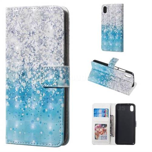 Sea Sand 3D Painted Leather Phone Wallet Case for Mi Xiaomi Redmi 7A